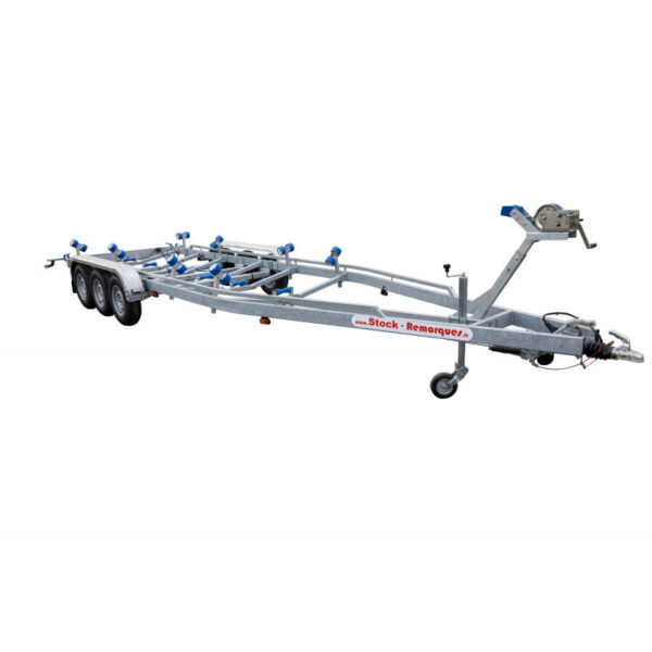 8m40-2m55 – 3X1350 kg – 3500 kg – VLEMMIX – remorque bateau
