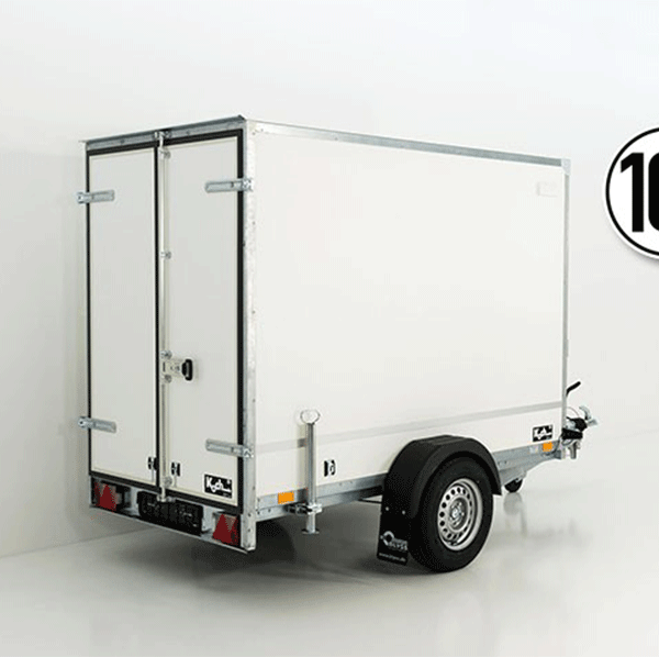 Remorque fourgon BK 130x264cm hauteur:180cm 1,3t