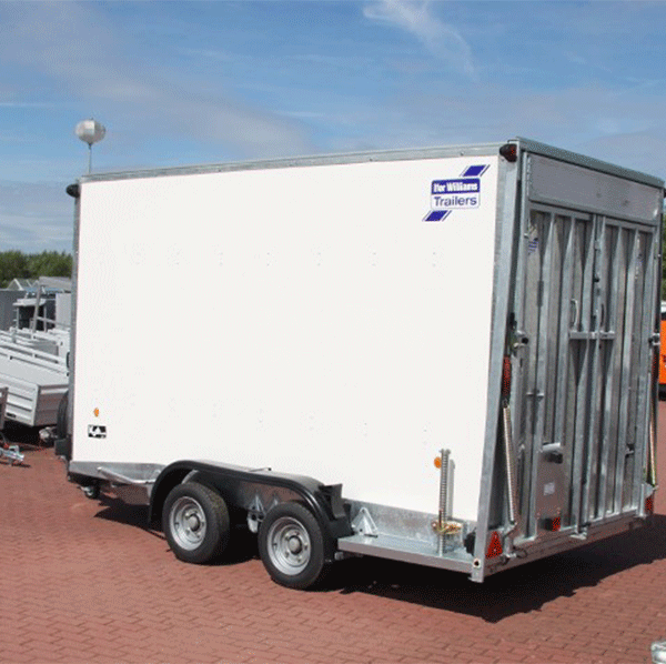 Remorque fourgon Ifor Williams BV 126G H:214cm 3,5t|Combinaison pliable