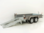 Remorque de chantier Vezeko BA 155x360cm 3,5t|SB|rampes pivotantes|gris
